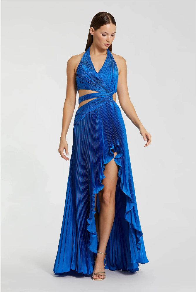 Blue Halter Neck