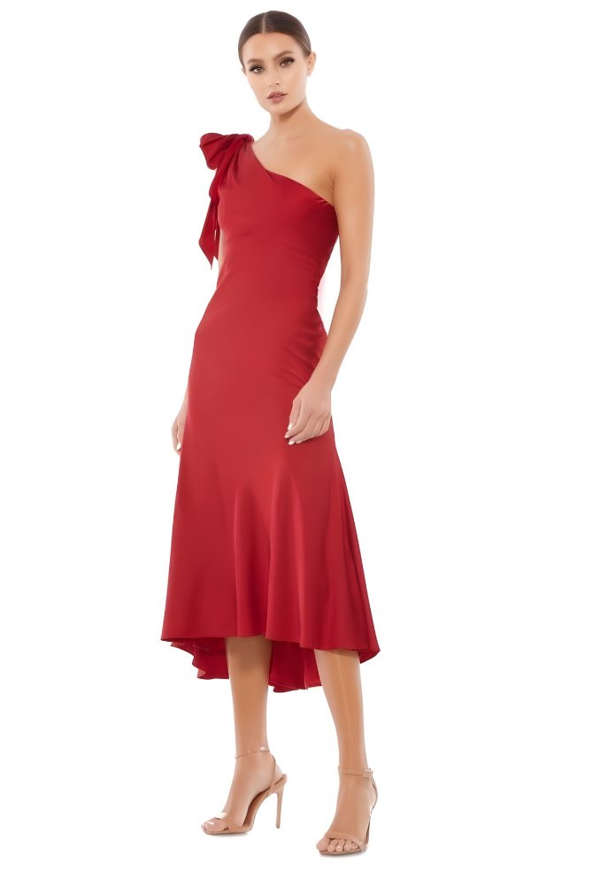 Red One Shoulder